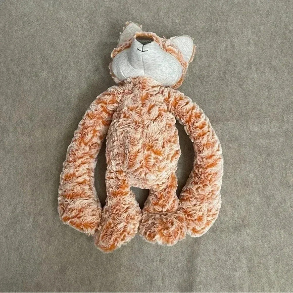 Demdaco Heartful Hugs Weighted Orange Fox Stuffed Plush Animal Toy - Picture 3 of 10